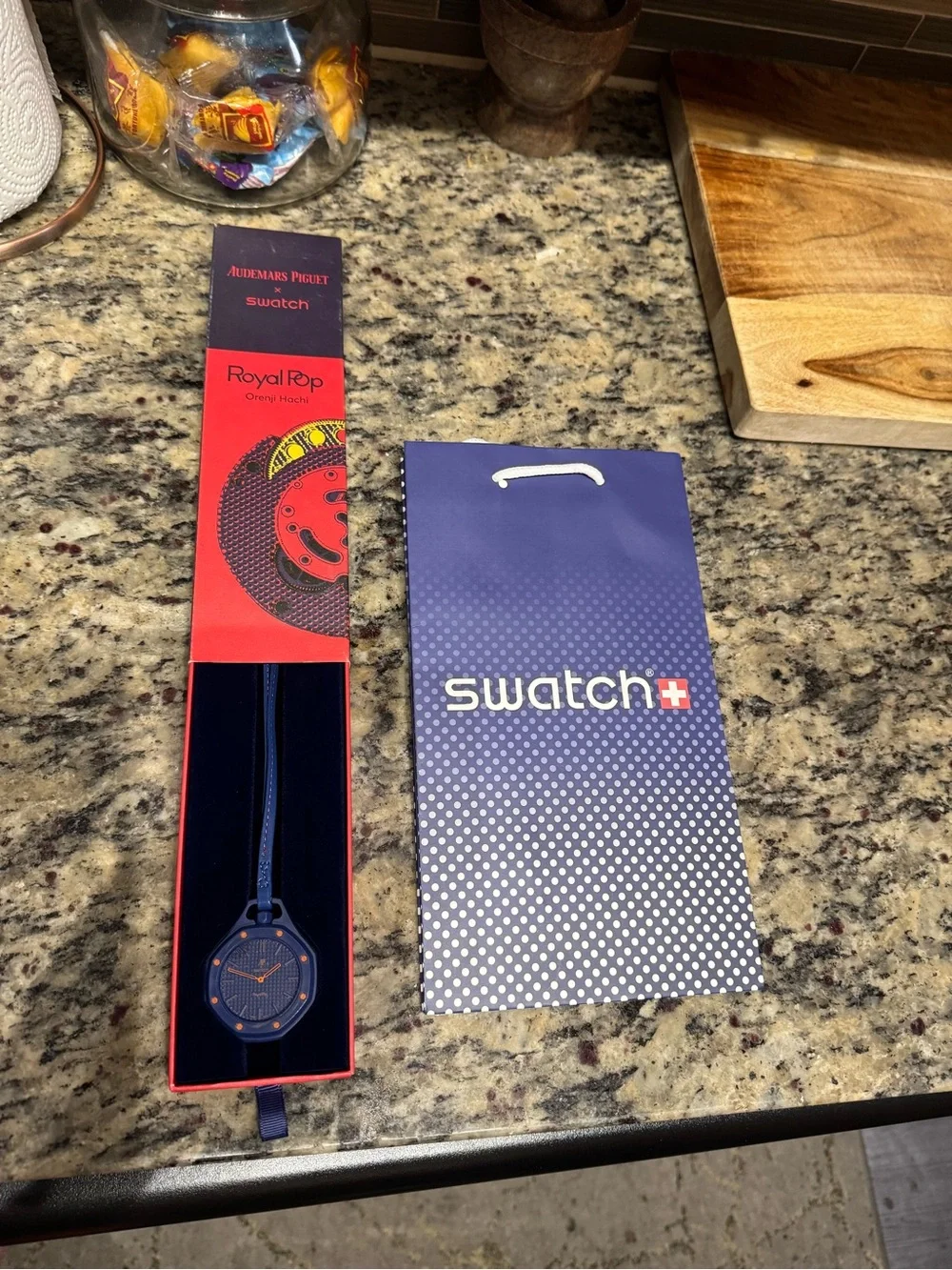 Swatch × Audemars Piguet AP Bioceramic Royal Pop Orenji Hachi